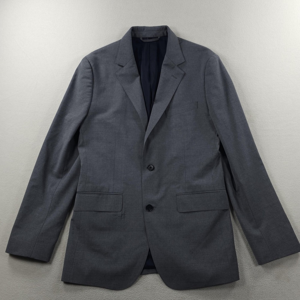 Bonobos Blazer Mens 38R Gray Slim Fit Marzotto Wool Stretch 2 Button Sport Coat